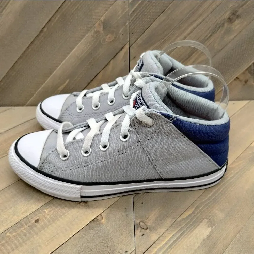 Converse Chuck Taylor All‎ Star Hi Street Casual Sneakers Youth Size 3 Grey Blue